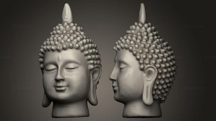 Статуэтки Будда (Будда 4, STKBD_0020) 3D модель для ЧПУ станка
